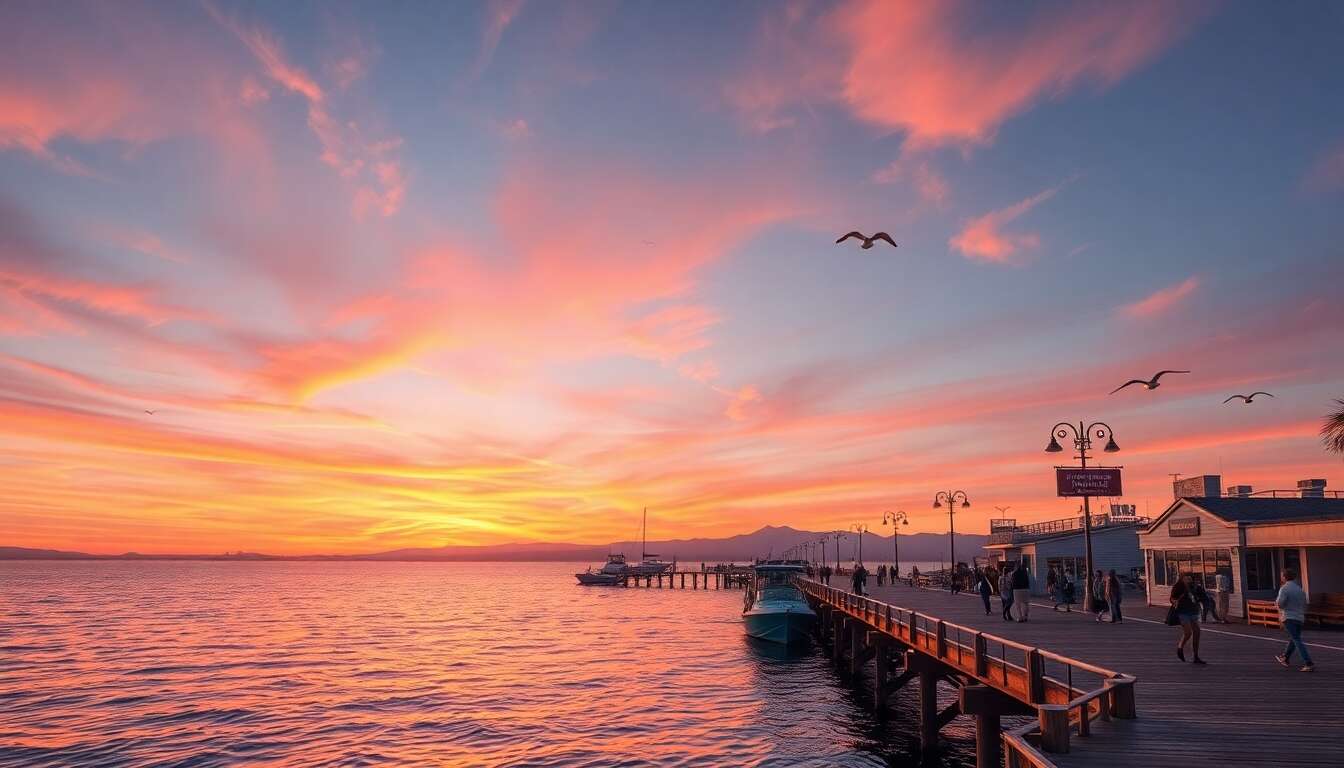 Balade sur le stearns wharf Balade sur le stearns wharf